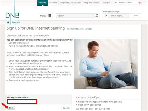 dnb internet banking login.